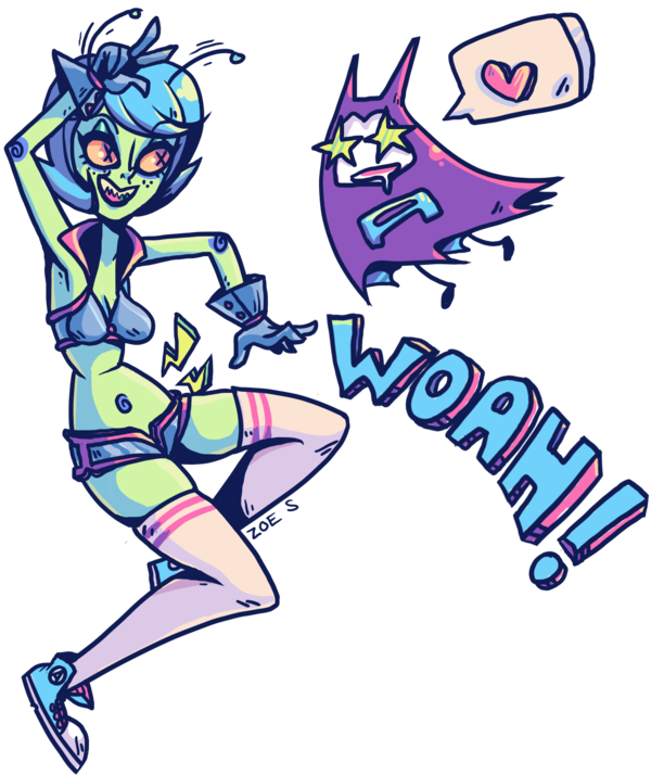 Explore Monster Girl, Doll And More - Martian Girl The Aquabats (600x714)