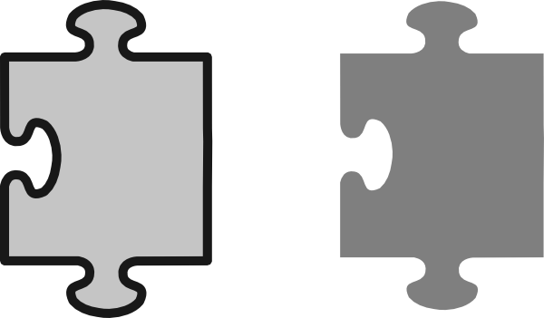 Download - Puzzle Piece Clipart (600x351)