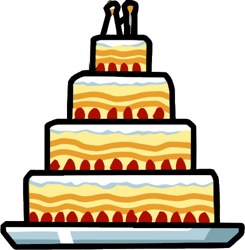 Wedding Cake - Scribblenauts Cake (490x501)