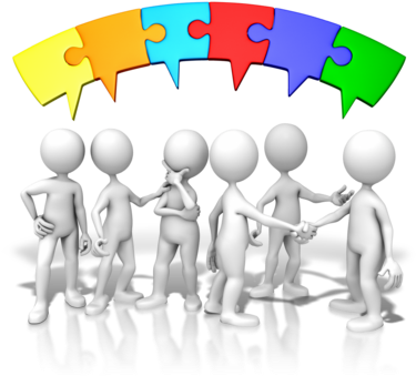 Team Puzzle - Team Member Clipart (400x350)