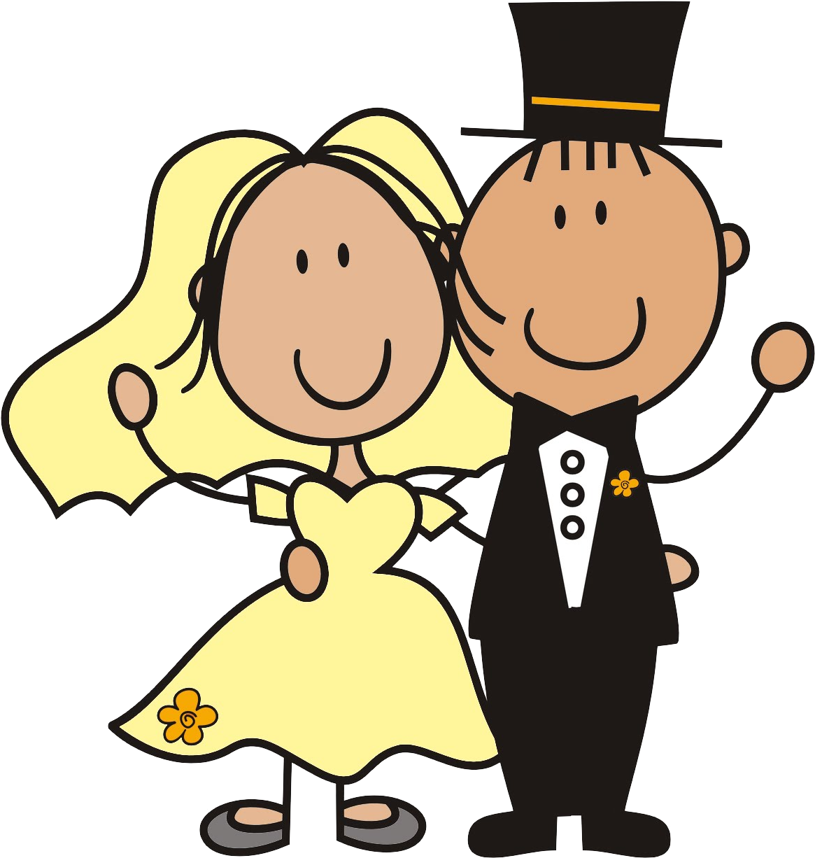 Familia Word Cartoon - Wedding Cartoon (1329x1368)