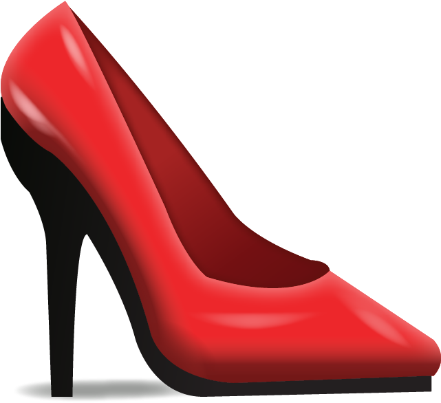 Cartoon High Heel - Emoji Shoes Apple (640x640)