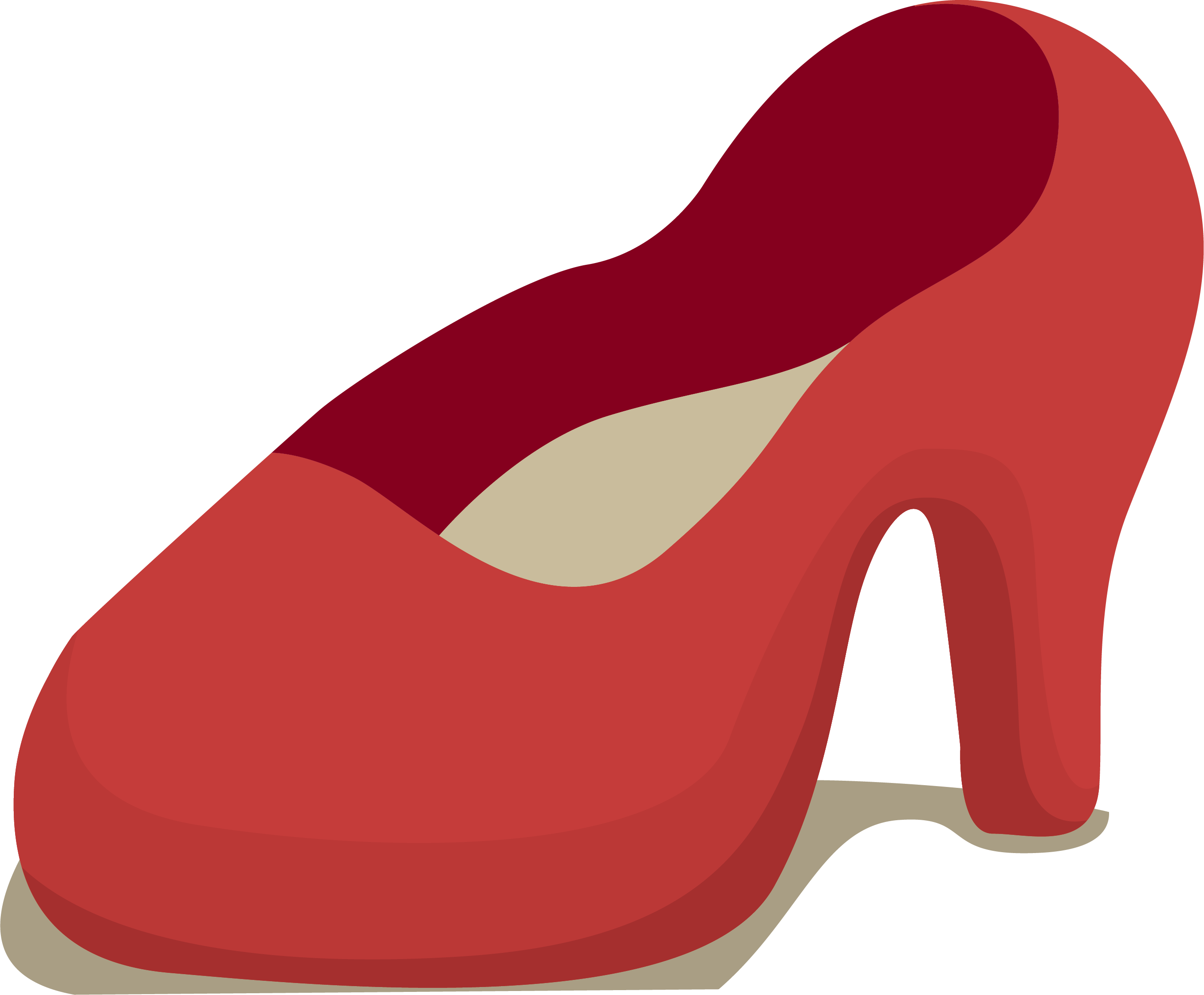 Red High-heeled Footwear Shoe - Red High-heeled Footwear Shoe (2714x2243)