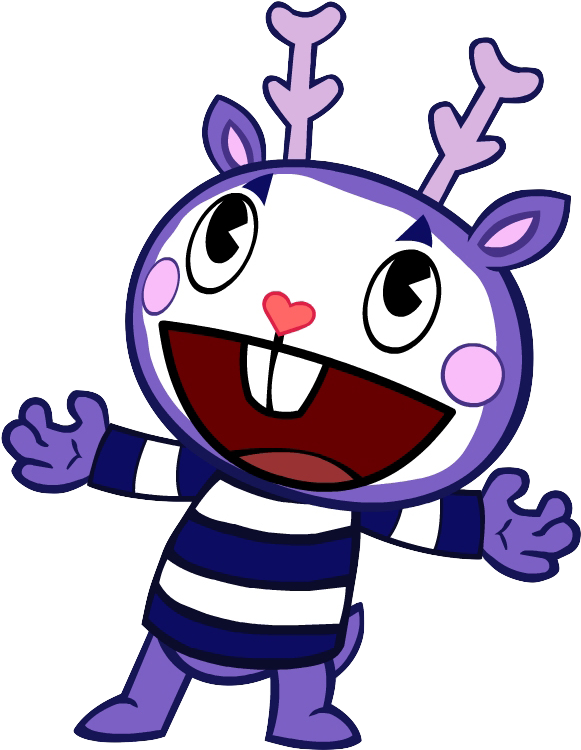 Happy New Year Cartoon Images - Happy Tree Friends Mime (614x826)