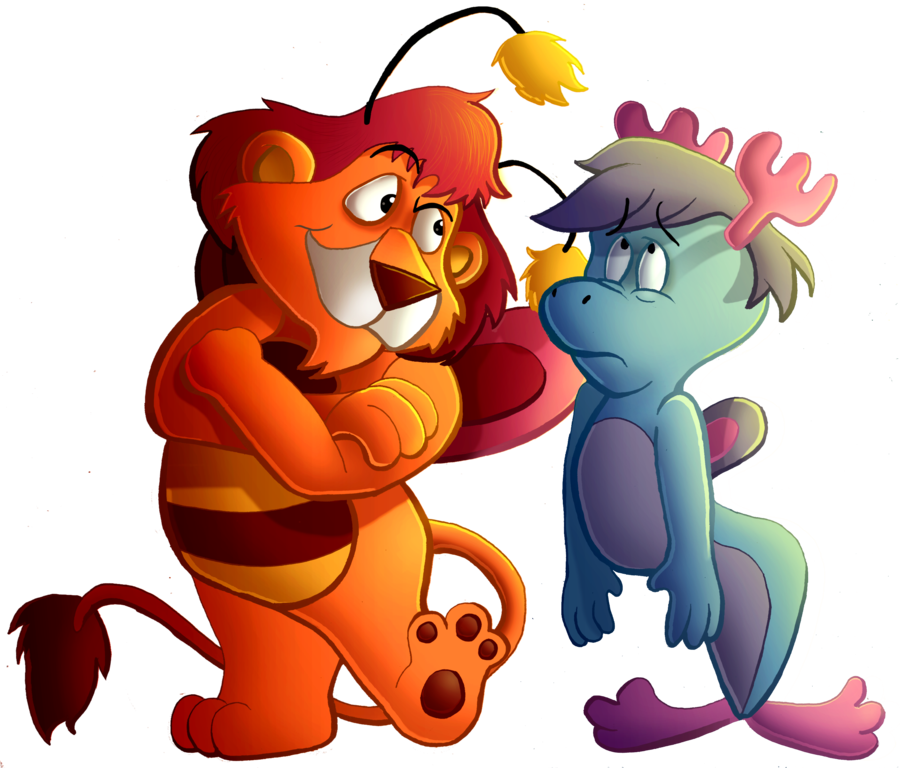 Bumblelion And Moosel By Turquoisephoenix - Wuzzles Bumblelion (900x768)