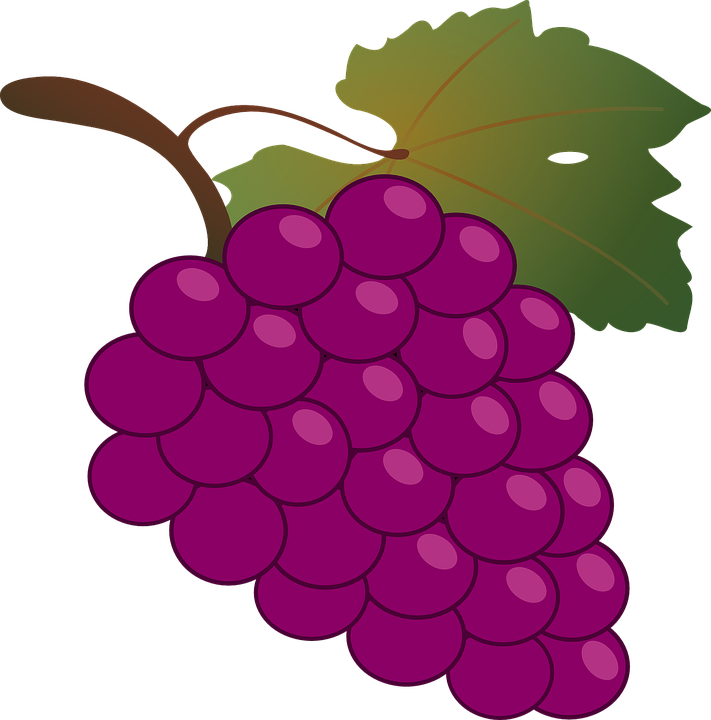 Grapevine Stencil 9, Buy Clip Art - Bunch Of Grapes (711x720)