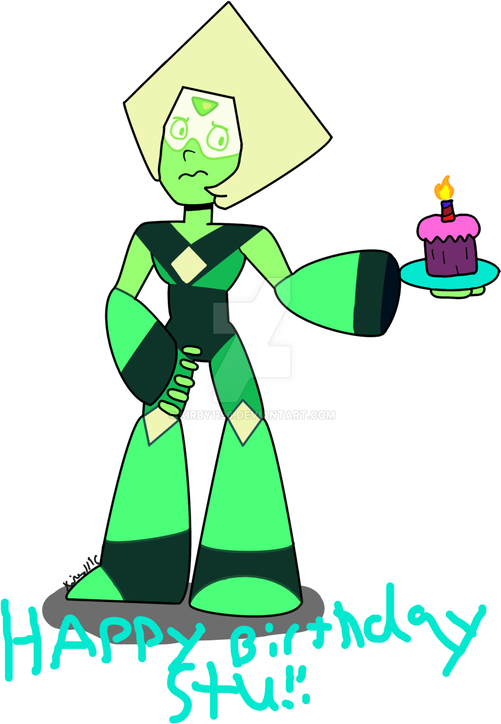 Peridot Birthday Gift By Kirby1196 Peridot Birthday - Cartoon (1024x1536)