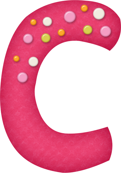 B *✿* Birthday Girl - Letra I Rosa Con Circulos De Colores (399x570)