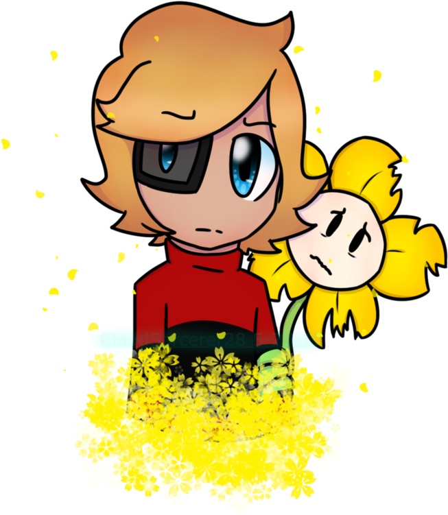 Underfell ~ Cory And Flowey By Cloudsorcerer28 - Newscapepro (833x958)