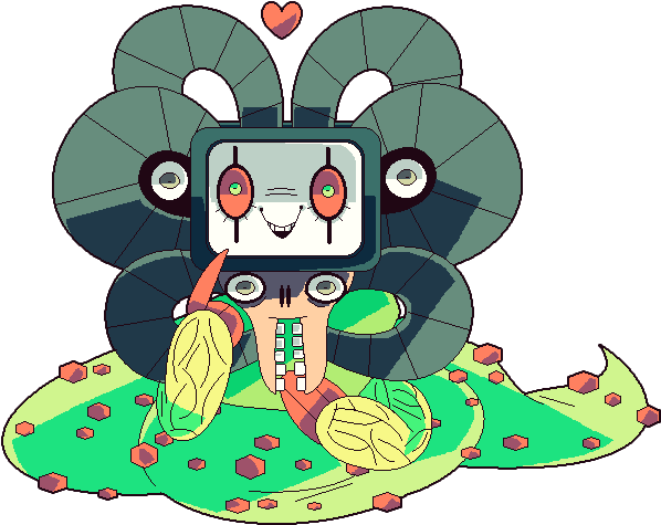 Undertale Omega Flowey Cute (601x506)