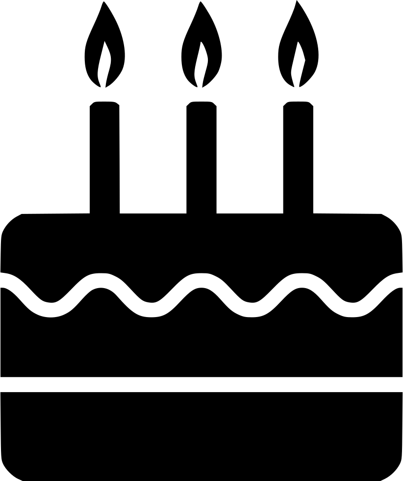 Birthday Cake Comments - Birthday Cake Icon Png (822x980)