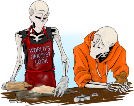 Papyrus X Reader Fluff (500x420)