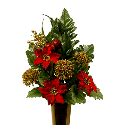 Silk Flowers For A Niche & Crypt - Gold (400x400)