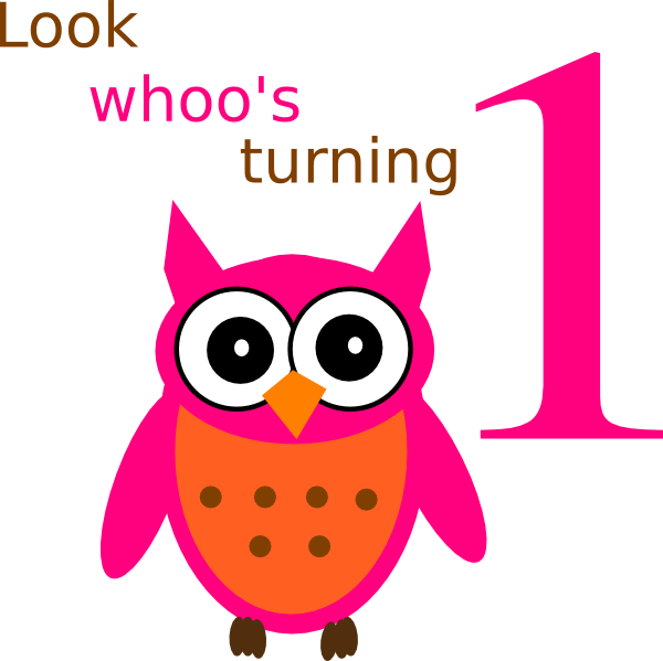 1st Birthday Clip Art (600x599)