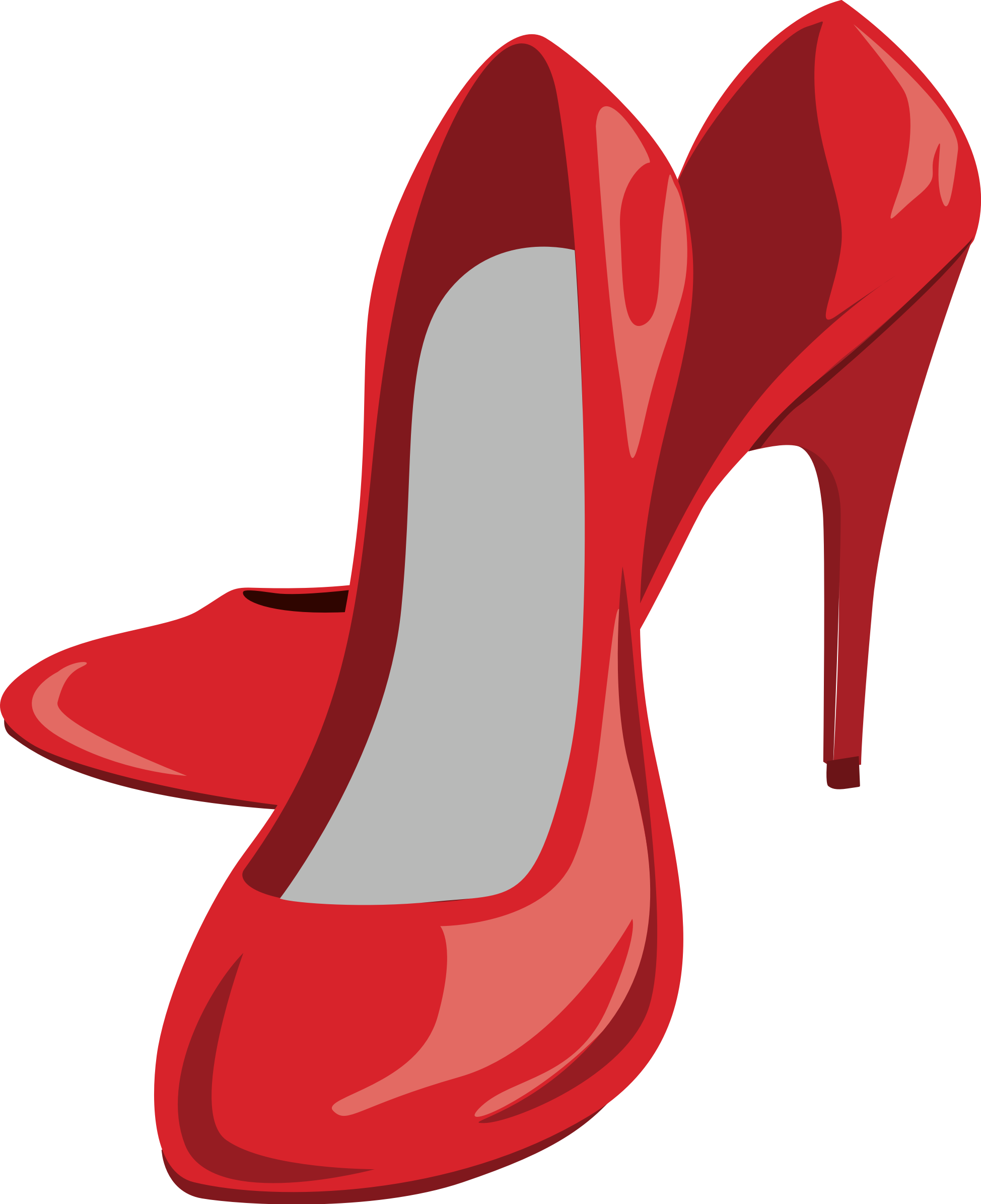 Clipart - High Heeled Shoes Clipart (1948x2390)
