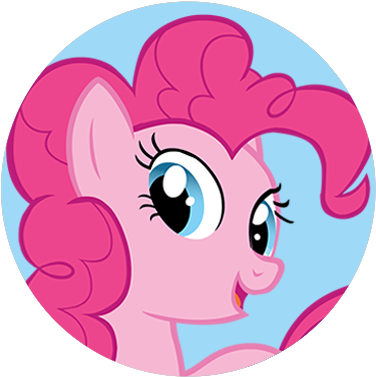 Rainbow Stencil Download - My Little Pony Pinkie Pie (400x399)
