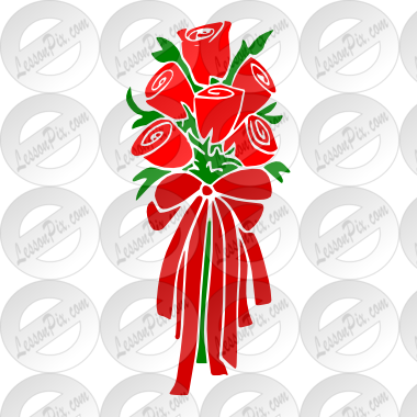 Bouquet Stencil For Classroom / Therapy Use Great Clipart - Illustration (380x380)