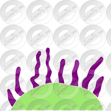 Monster Hair Stencil For Classroom / Therapy Use - Illustration (380x380)