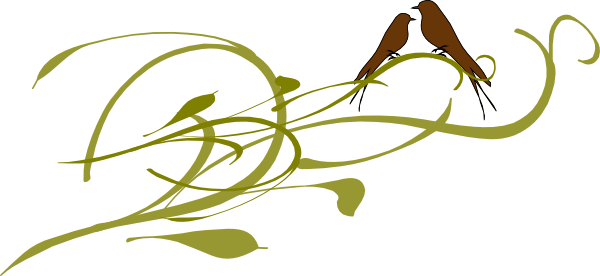 Kj Love Birds Clip Art - Clip Art (600x276)