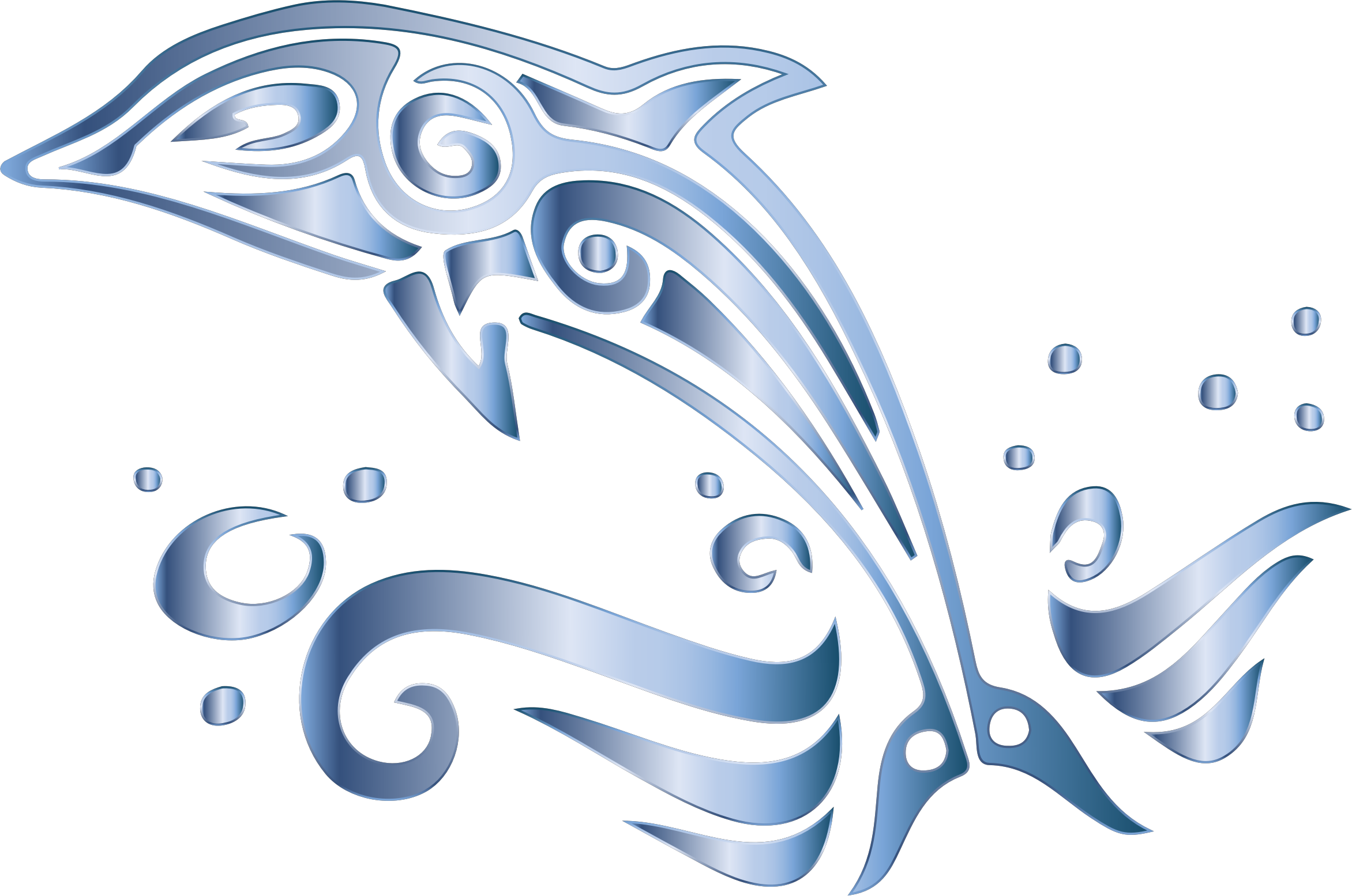 Dolphin Drawing Line Art Clip Art - Dolphin Drawing Line Art Clip Art (2344x1555)