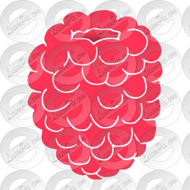 Raspberry Stencil - Raspberry (380x380)