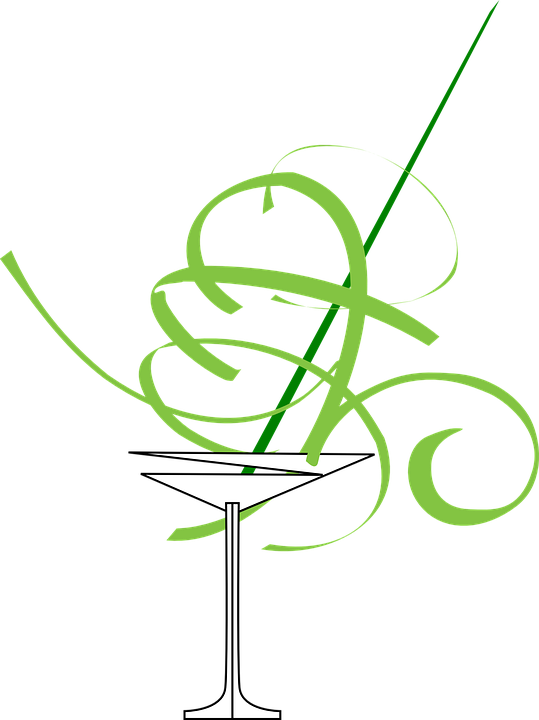 Tropical Cocktail Cliparts 22, Buy Clip Art - Cocktail Glass (539x720)