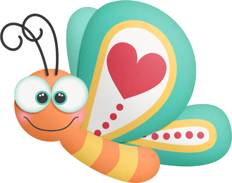 Animais - Mariposas Caricaturas Dibujos (783x617)