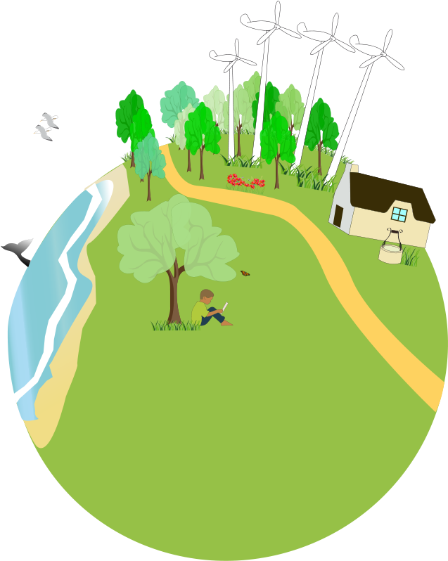 Planet Earth Clipart Mother Nature - Conservation Clipart Png (660x800)