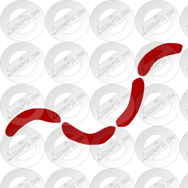 Sausage Stencil - Illustration (380x380)