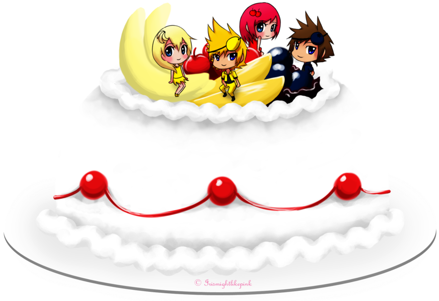 Fruit Galore Cake With Live Toppings By Naitomeiya - Cartoon (900x644)