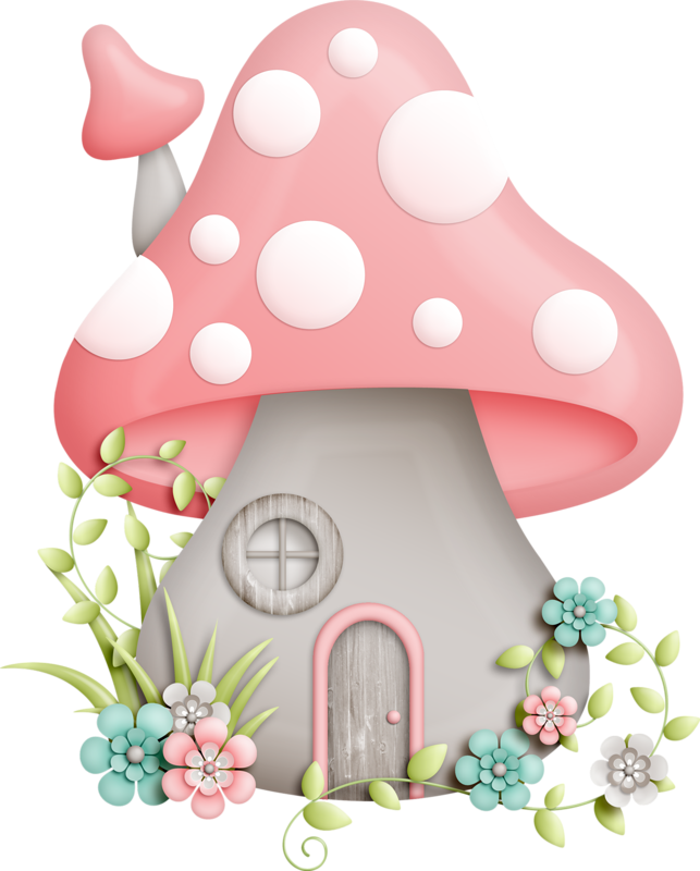 Vetor - Fairy House Clipart (643x800)