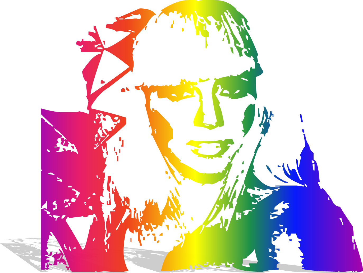 Stencil Art Celebrity Clip Art - Stencil Art Celebrity Clip Art (1373x1035)