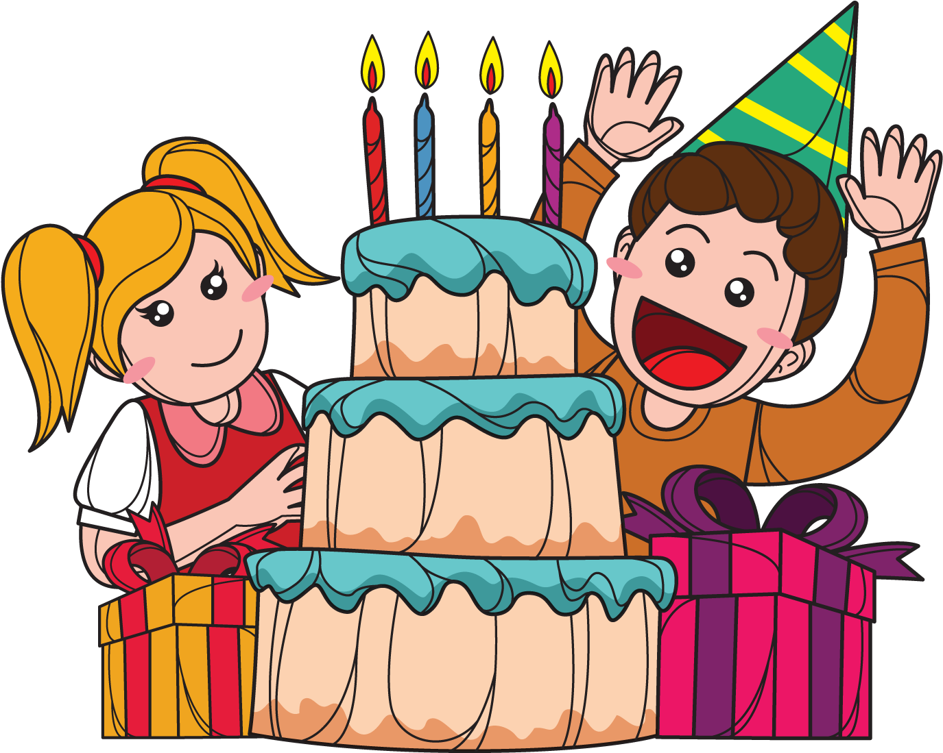 Birthday Cake Happy Birthday To You Illustration - Birthday Cake Happy Birthday To You Illustration (1600x1600)