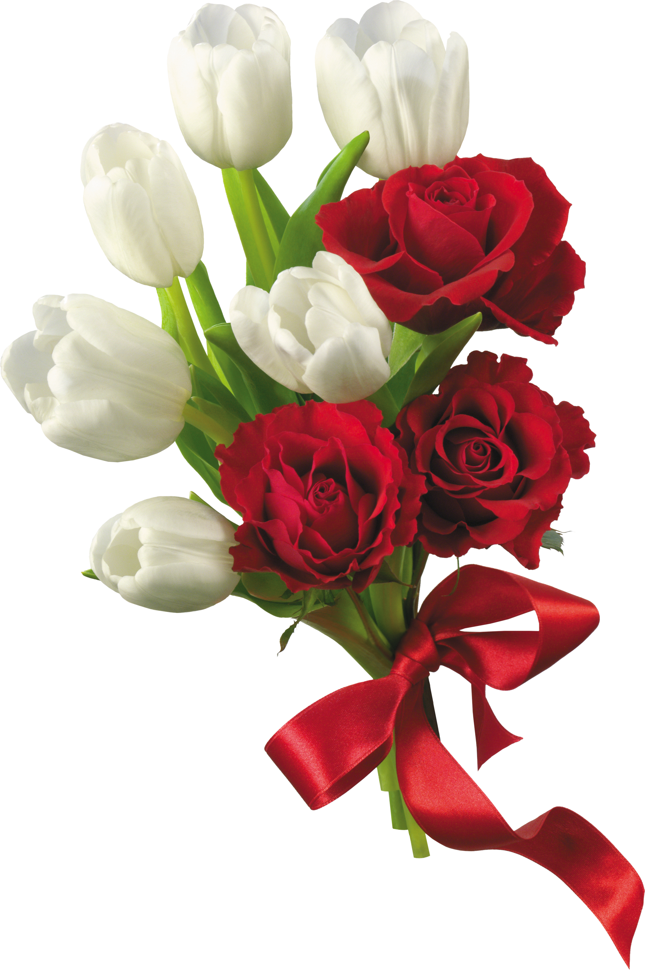 White Rose Clipart Beautiful Flower - Rose Flower Bouquet Png (2128x3200)