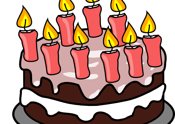 600 X 555 - Birthday Cake Clip Art (600x425)