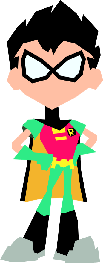 Teen Titans Robin - Robin In Teen Titans Go (345x878)