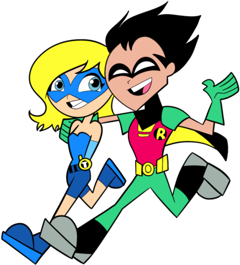 Robin And Terra Looking Happy-ppu9824 - Teen Titans Go Robin X Oc (600x600)