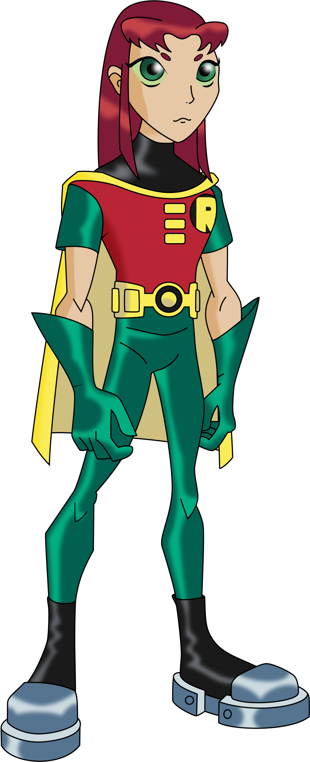 Tt Starfire On Robin's Body By Insert Artistic Nick - Teen Titans Original Robin (1280x2967)