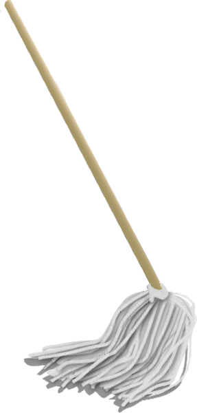 Small Mop Clipart - Mop Clipart Transparent Background (287x600)