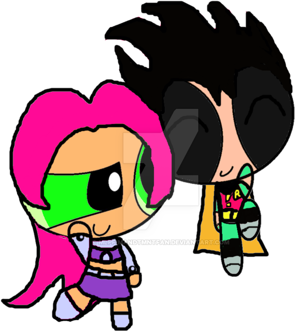 Starfire Robin Raven Beast Boy Tim Drake - Cartoon (900x697)