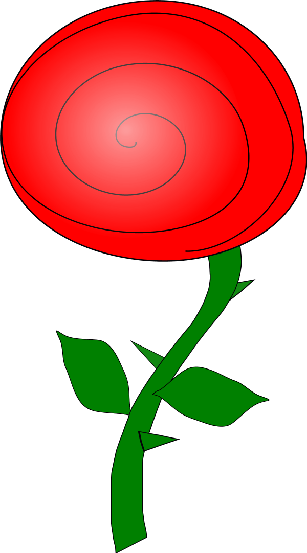 Rose Flower Cartoon Clip Art - Rose Flower Cartoon Clip Art (709x1280)