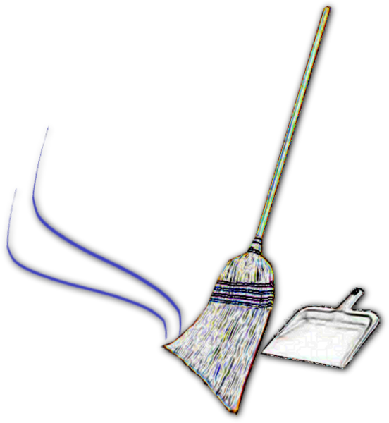 Black Broom Cliparts - Free Broom Clip Art (552x600)