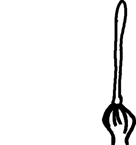 Mop Black And White Clip Art - Clip Art (558x597)