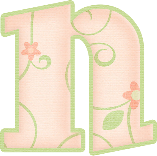 N May Flowers Alpha 2 - Alphabet (536x532)