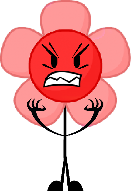 Evil Flower Pose Fwtm - Cartoon (422x616)