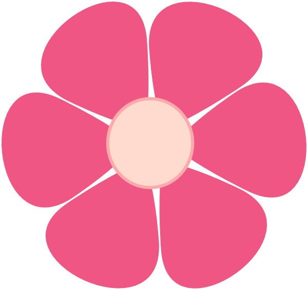 Flower Pink Clip Art (600x564)