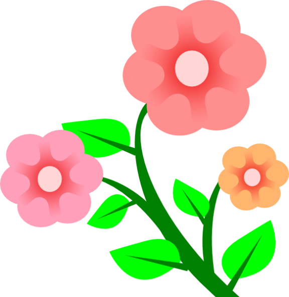 May Flowers Clip Art - Clip Art Flower Tree (576x593)