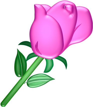 Pink Rose Clip Art - Animaatjes Flowers (441x458)