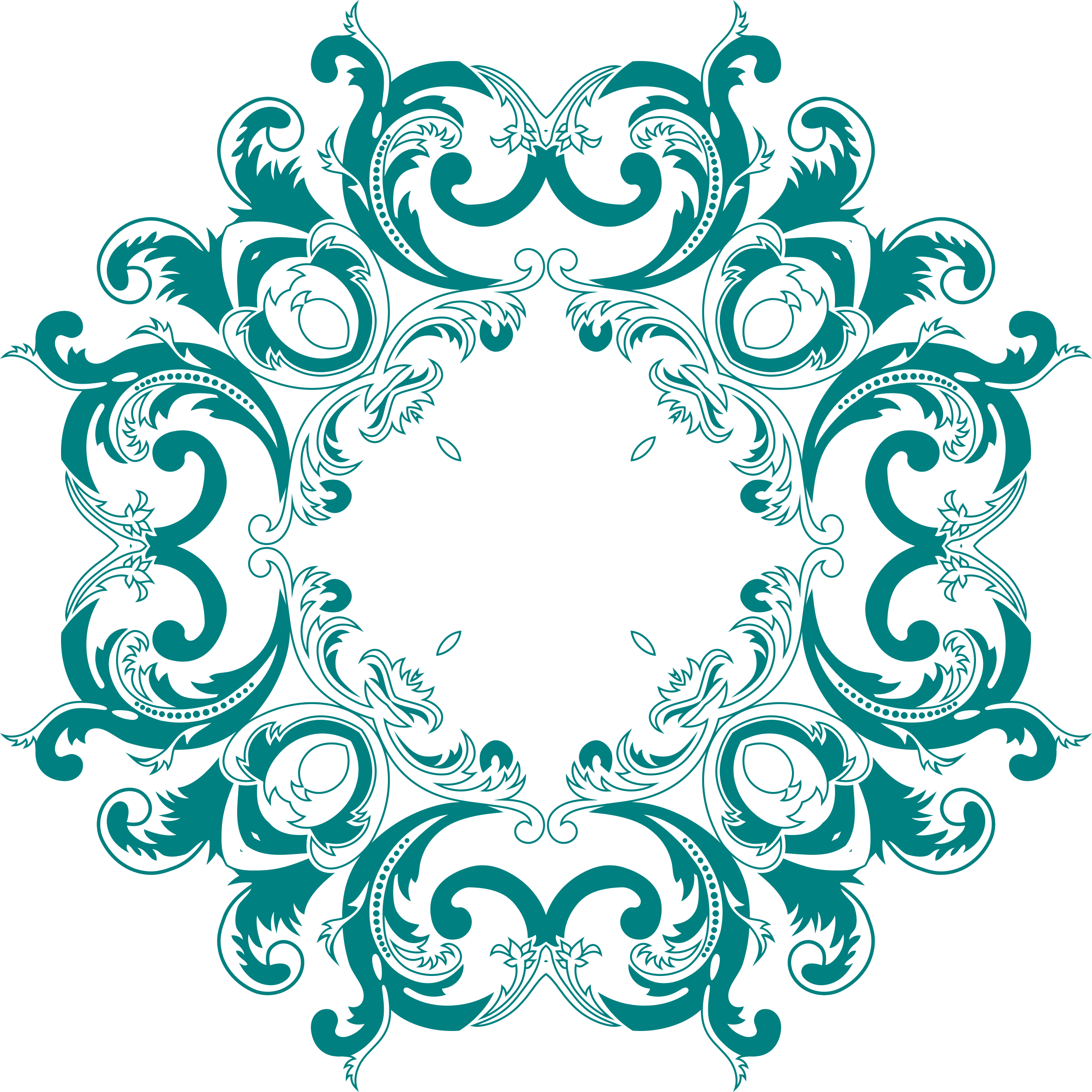 Vintage Clothing Flower Floral Design Clip Art - Vintage Clothing Flower Floral Design Clip Art (2362x2362)