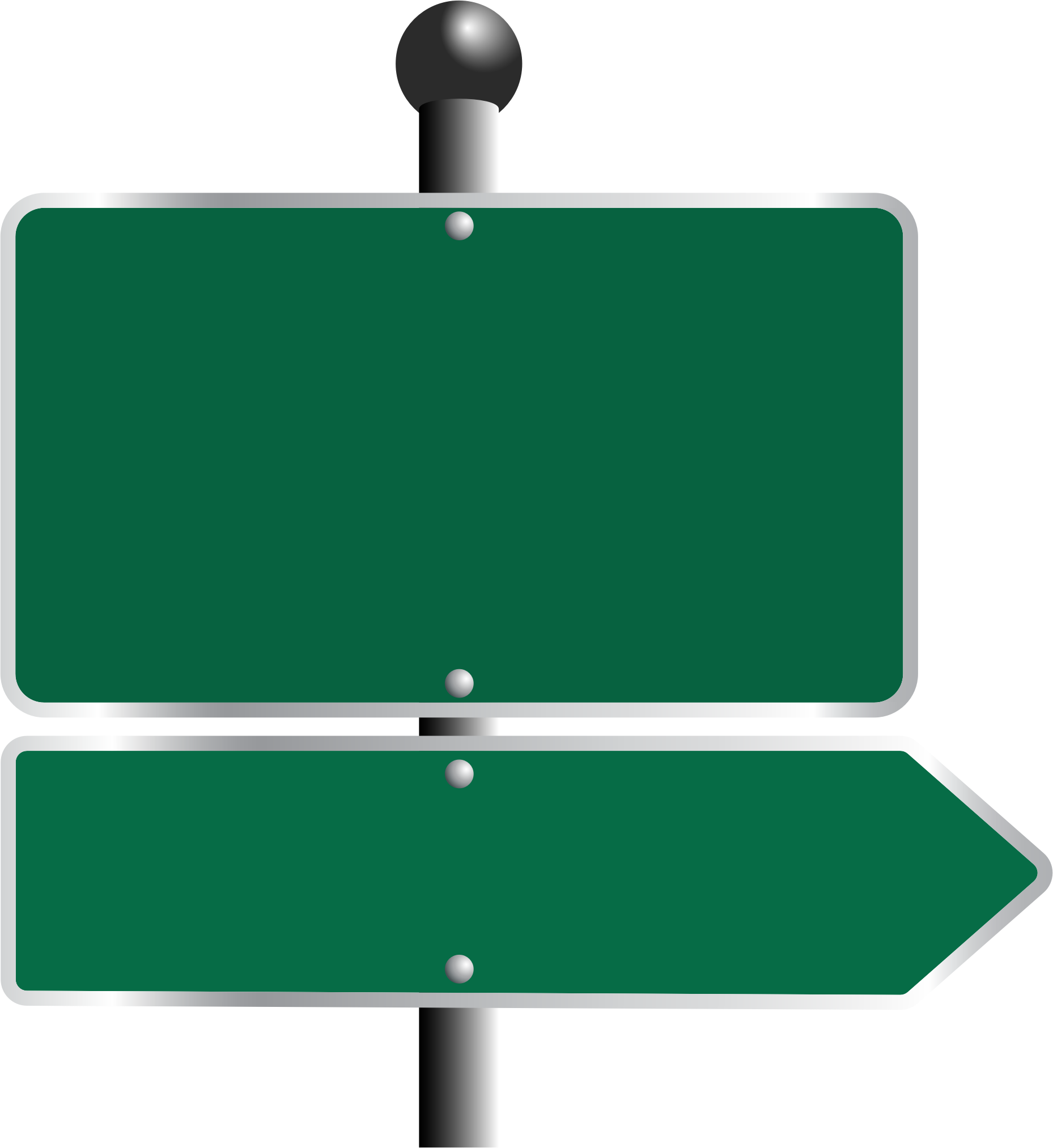 Blank Road Signs Clipart Collection For Road Sign Direction - Street Sign Vector Png (1858x2026)